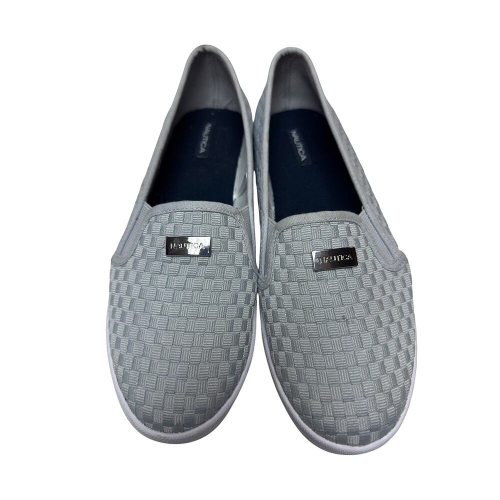 Nautica Woven Slip On Sneakers Women’s 8.5 Gray Comfort Walking Shoes